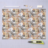 Waterverf Hondenrassen Patroon Tissuepapier (Craft)