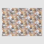 Waterverf Hondenrassen Patroon Tissuepapier (Voorkant)