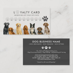 Waterverf Hondenrassen Pet Grooming Vet Loyaliteit Visitekaartje