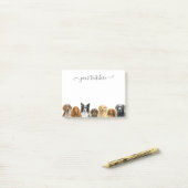 Waterverf Hondenrassen Post-it® Notes (Op bureau)