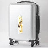 Waterverf Honey Bee Brushstroke Paint Sticker (Koffer)