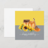 Waterverf Honey still Life Birthday Kaart (Voorkant / Achterkant)