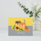 Waterverf Honey still Life Dank u Briefkaart (Staand voorkant)