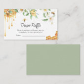 Waterverf HoneyBee Baby shower Diaper Raffle Informatiekaartje