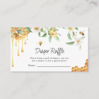 Waterverf HoneyBee Baby shower Diaper Raffle