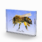 Waterverf honingbijen Fotoblok schilderen (Rechts)