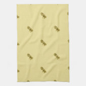 Waterverf honingbijen theedoek (Verticaal)