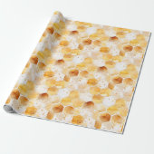 Waterverf Honingraat Gift Wrap Cadeaupapier (Uitgerold)