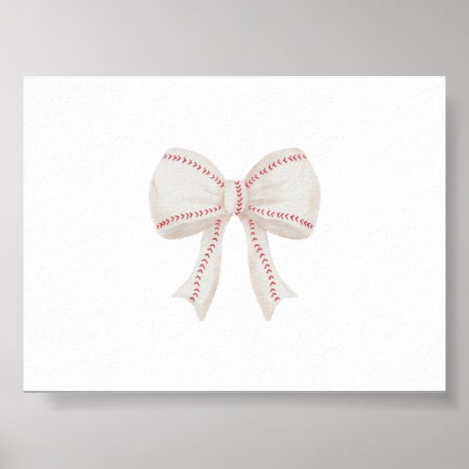 Waterverf  honkbal boog poster (Voorkant)