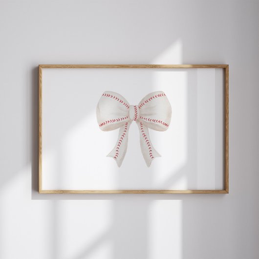 Waterverf honkbal boog poster