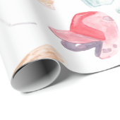 Waterverf honkbal cadeaupapier (Rol Hoek)