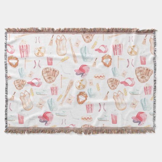 Waterverf honkbal deken (Voorkant)