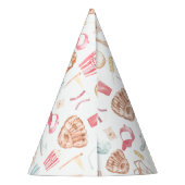 Waterverf honkbal feesthoedjes (Achterkant)