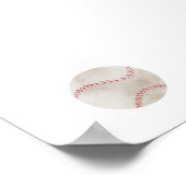 Waterverf  honkbal poster (Hoek)