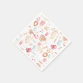 Waterverf honkbal servet (Hoek)