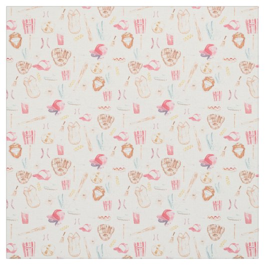 Waterverf honkbal stof (Swatch)