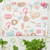 Waterverf honkbal theedoek (Gevouwen)