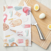 Waterverf honkbal theedoek (Quarter Fold)