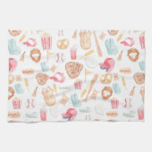 Waterverf honkbal theedoek (Horizontaal)