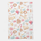 Waterverf honkbal theedoek (Verticaal)