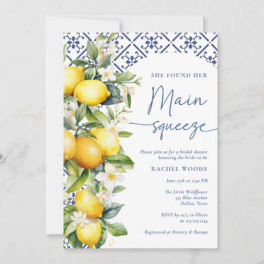 Waterverf Hoofdknijpfoto Vrijgezellenfeest Kaart (Voorkant)