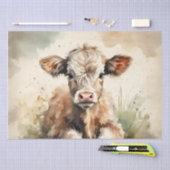  Waterverf Hoogland Kalf decoupage 10"x15" Tissuepapier (Craft)