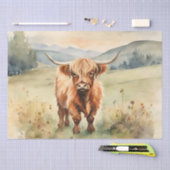  Waterverf Hoogland Kalf decoupage 10"x15" Tissuepapier (Craft)