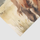  Waterverf Hoogland Kalf decoupage 10"x15" Tissuepapier (Detail)