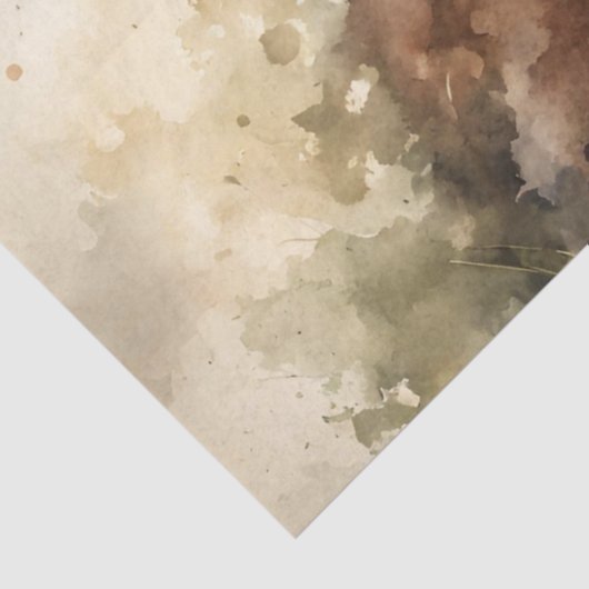  Waterverf Hoogland Kalf koe ontkoppeling Tissuepapier (Detail)