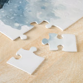 Waterverf Hoogland Koe Winterscène Legpuzzel (Zijkant)