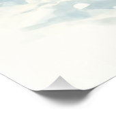 Waterverf Hoogland Koe Winterscène Perfect Poster (Hoek)