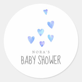 Waterverf Hookt Baby shower Envelopdichtingen Ronde Sticker
