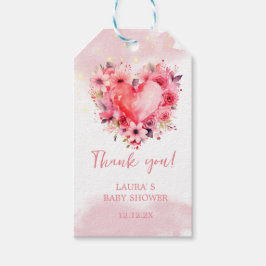 Waterverf Hoorst Kleine Lieverd Baby shower Cadeaulabel