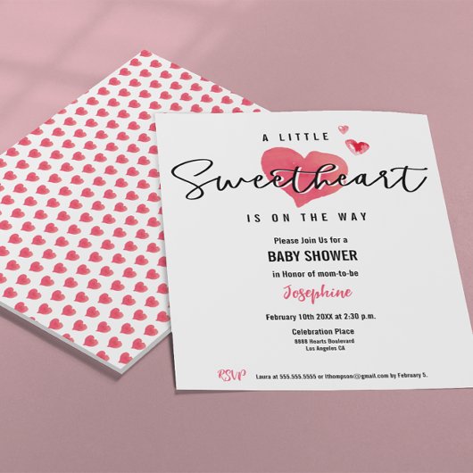 Waterverf Hoorst Kleine Lieverd Baby shower Kaart