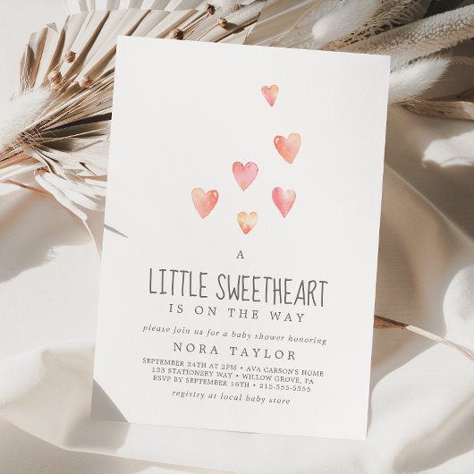 Waterverf Hoorst Kleine Lieverd Baby shower Kaart