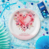 Waterverf Hoorst Kleine Lieverd Baby shower Papieren Bordje (Feest)