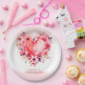 Waterverf Hoorst Kleine Lieverd Baby shower Papieren Bordje (Feest)