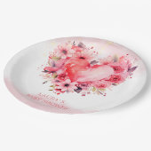 Waterverf Hoorst Kleine Lieverd Baby shower Papieren Bordje (Gekanteld)