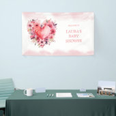 Waterverf Hoorst Kleine Lieverd Baby shower Spandoek (Beurs)