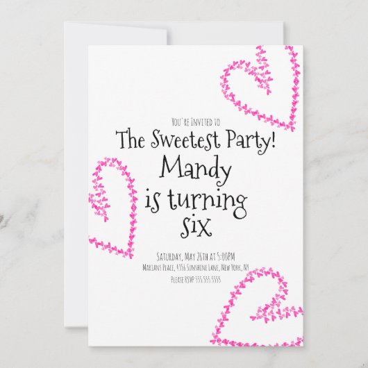 Waterverf Hoorst Stempel Weer Liefde Dag Kaart (Voorkant)