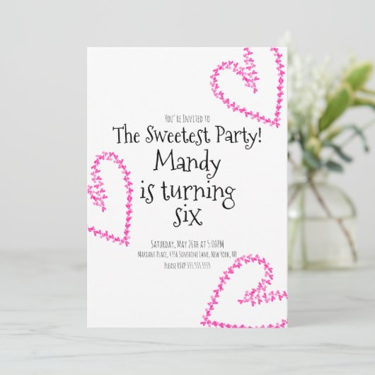 Waterverf Hoorst Stempel Weer Liefde Dag Kaart (Staand voorkant)