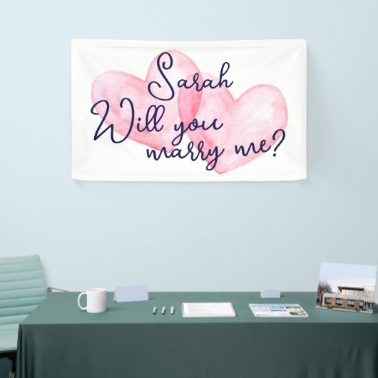 Waterverf hoort bij mijn tegenvoorstel spandoek (Beurs)