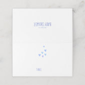 Waterverf Hoort blauw Baby shower van tekstjongen  Plaatskaartje (Buitenkant ongevouwen)