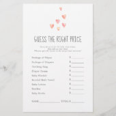 Waterverf hoort meisje dat het juiste prijsspel vi (Voorkant)