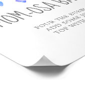 Waterverf Hoots Boy Baby shower Mam-osa Bar Sign Poster (Hoek)