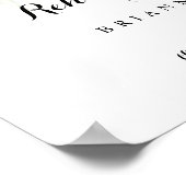 Waterverf Horizontale repetitie Welkomstwoord Poster (Hoek)