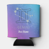 Waterverf Horoscope van de dierentuindister Blikjeskoeler (Achterkant)