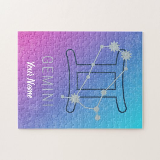 Waterverf Horoscope van de dierentuindister Legpuzzel (Horizontaal)