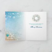 Waterverf Horse Art Beach Kerstmis Feestdagen Kaart (Binnen)