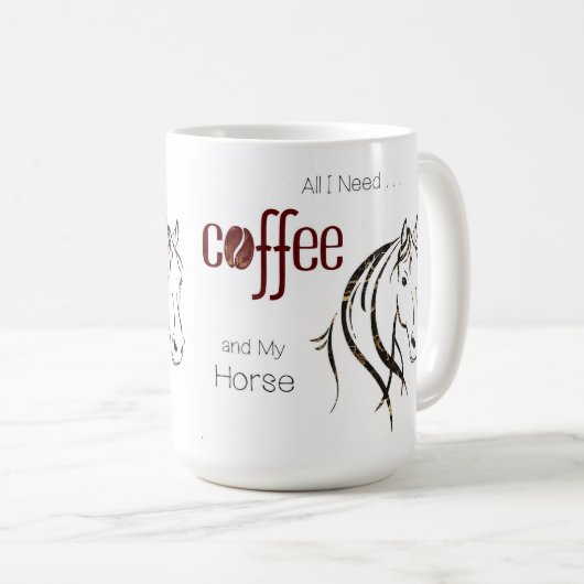 Waterverf Horse Lover Koffiemok (Voorkant rechts)